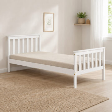 Oxford White 3' Single Bed