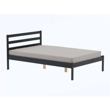 Luka Black 4′ Small Double Bed
