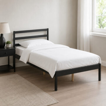 Luka Small Double Bed Black