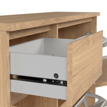 Moderno 1 Door 1 Drawer Shoe Cabinet | Jackson Hickory Oak
