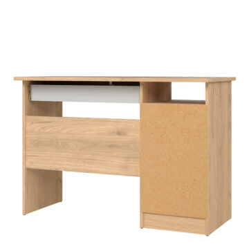 Ajax Plus 4 Drawer Desk | Handle Free Drawer | Jackson Hickory Oak Finish