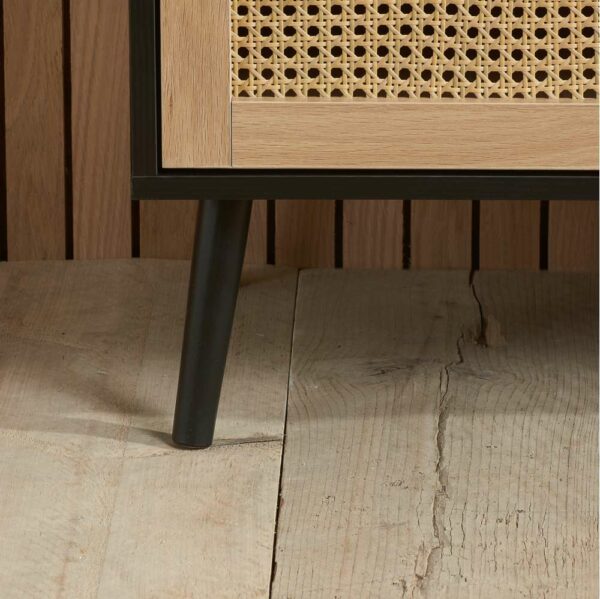 Chigwell 7 Drawer Rattan Chest Black | Assembly Required