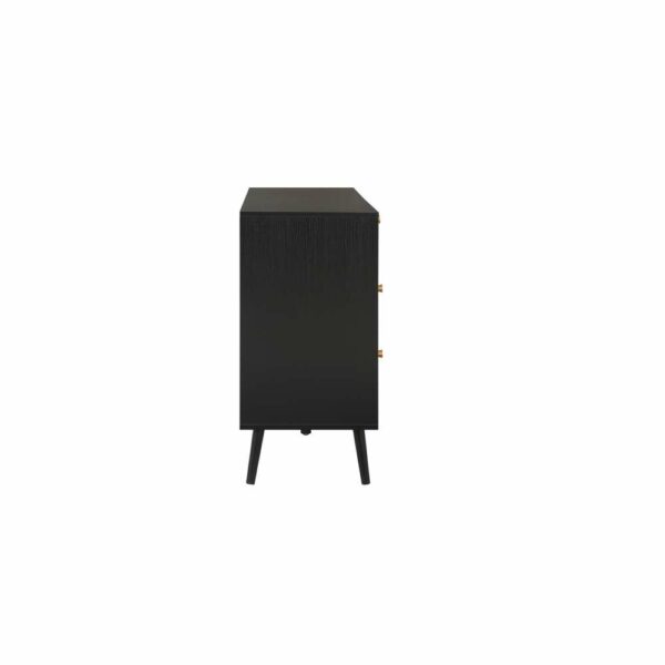 Chigwell 7 Drawer Rattan Chest Black | Assembly Required