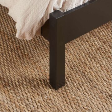 Chigwell Black 4’6 Double Rattan Bed