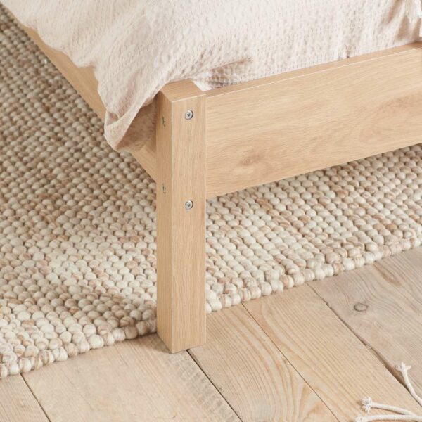 Chigwell Double Rattan Bed Oak | Assembly Required