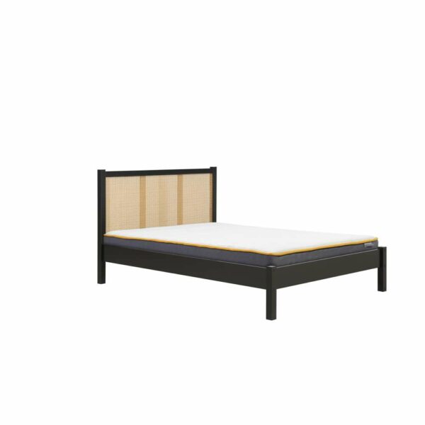 Chigwell King Rattan Bed Black | Assembly Required