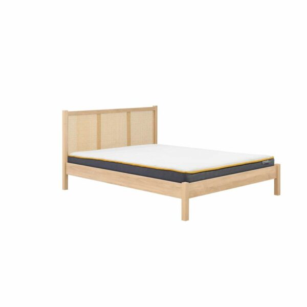 Chigwell King Rattan Bed Oak | Assembly Required
