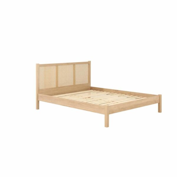 Chigwell King Rattan Bed Oak | Assembly Required
