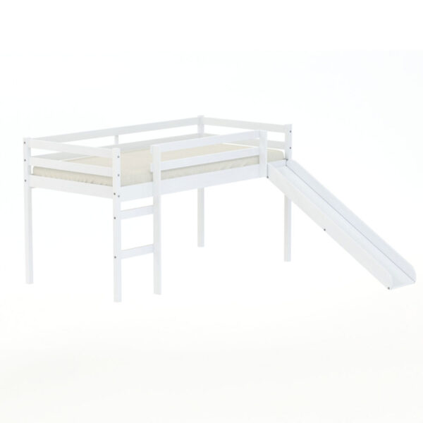 Frankie Midi Sleeper With Slide White | Assembly Required
