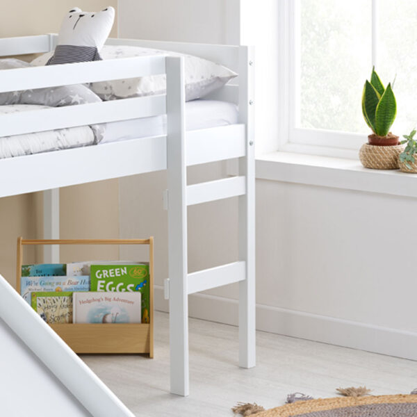 Frankie Midi Sleeper With Slide White | Assembly Required