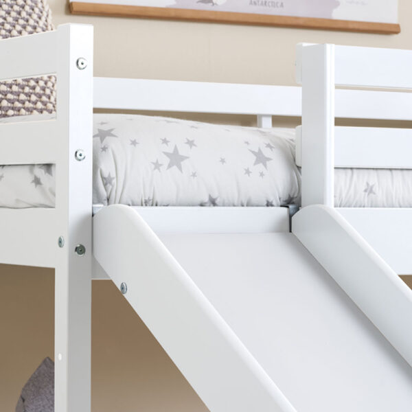 Frankie Midi Sleeper With Slide White | Assembly Required