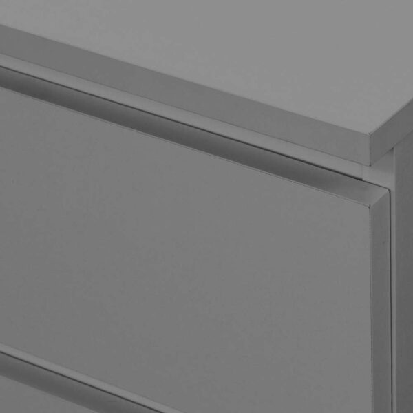 Hoxton 2 Drawer Bedside Grey | Assembly Required