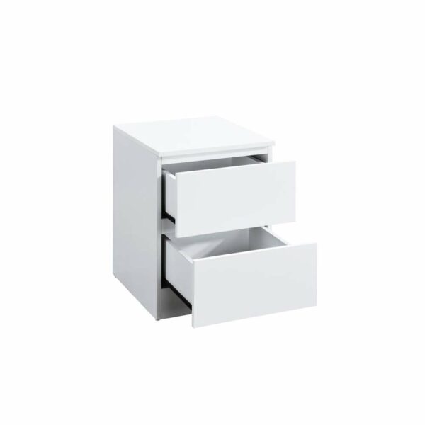 Hoxton 2 Drawer Bedside White | Assembly Required
