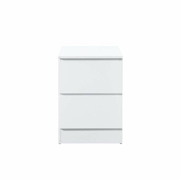 Hoxton 2 Drawer Bedside White | Assembly Required