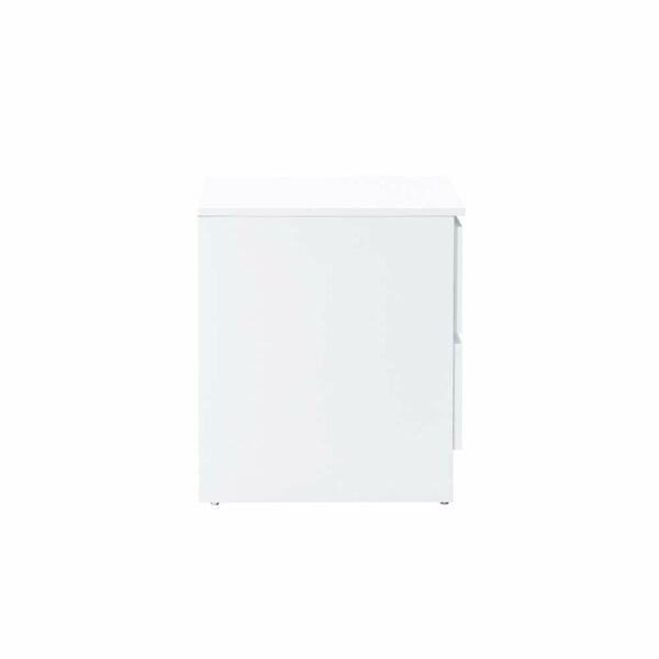 Hoxton 2 Drawer Bedside White | Assembly Required