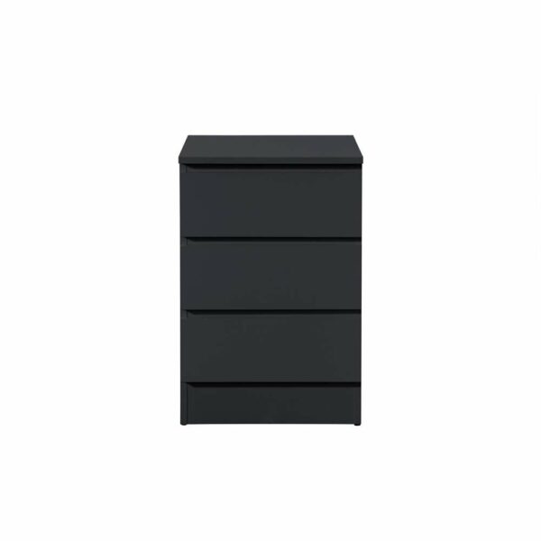 Hoxton 3 Drawer Bedside Black | Assembly Required