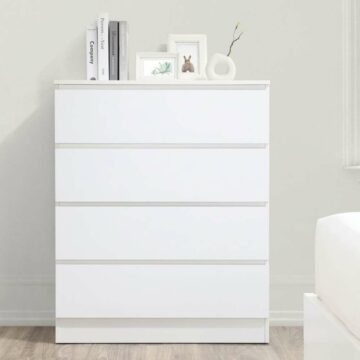 Hoxton 4 Drawer Chest White