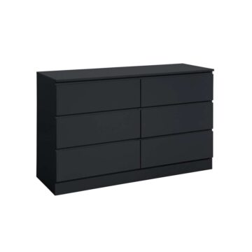 Hoxton Black 6 Drawer Chest