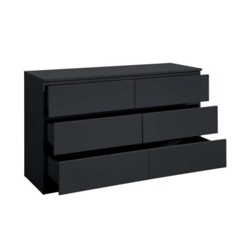 Hoxton Black 6 Drawer Chest