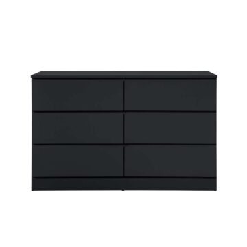 Hoxton Black 6 Drawer Chest