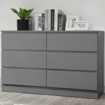 Hoxton 6 Drawer Chest Grey