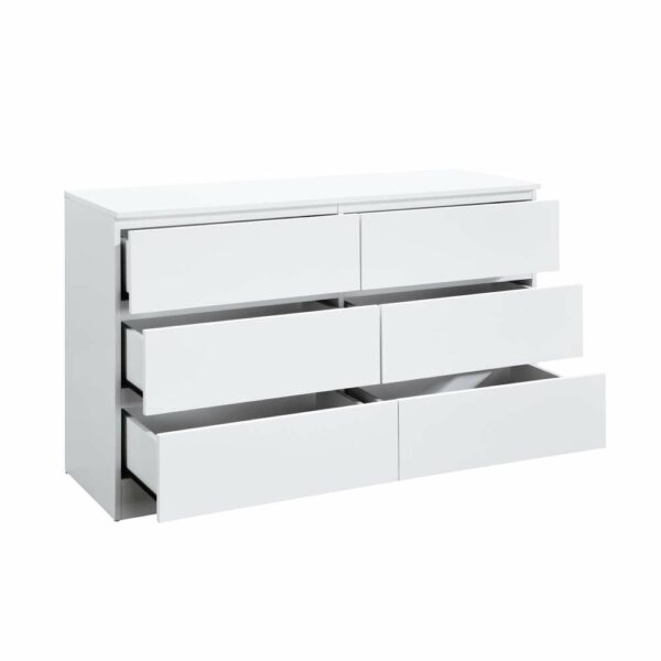 Hoxton 6 Drawer Chest White | Assembly Required