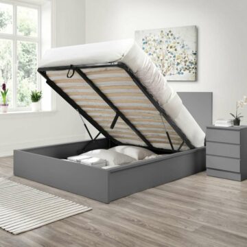 Hoxton Double Ottoman Bed Grey