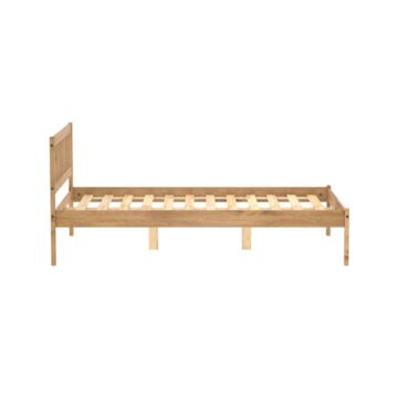 Lisbon Double Bed Brown