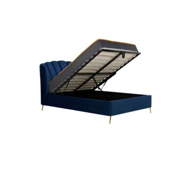 Lottie Midnight Blue 4’6 Double Ottoman Bed