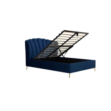 Lottie Midnight Blue 4’6 Double Ottoman Bed