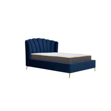 Lottie Midnight Blue 4’6 Double Ottoman Bed