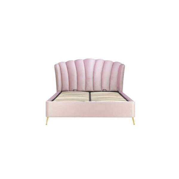 Lottie Double Ottoman Bed Pink | Assembly Required