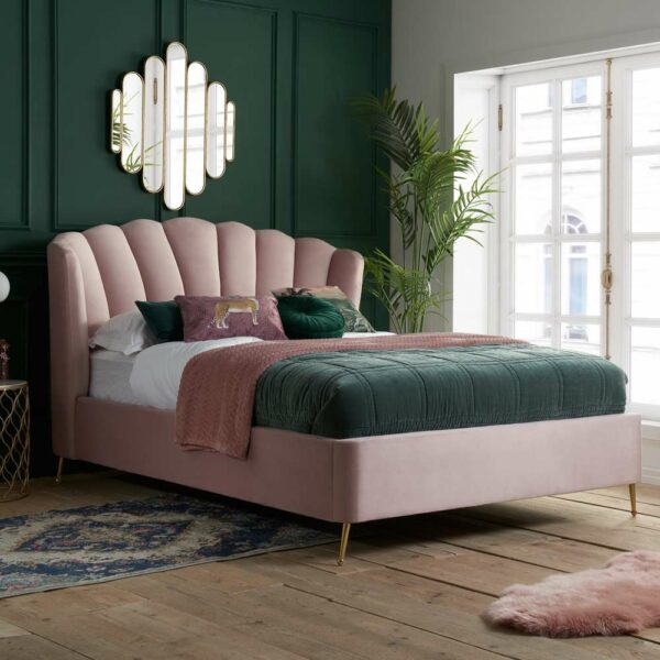 Lottie Double Ottoman Bed Pink