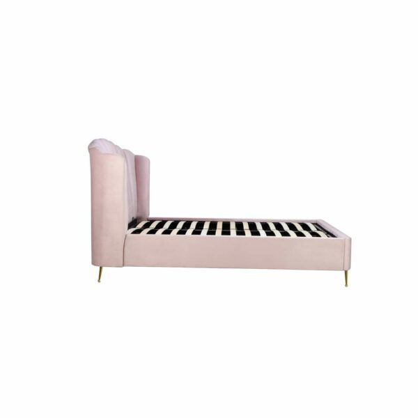 Lottie Double Ottoman Bed Pink | Assembly Required
