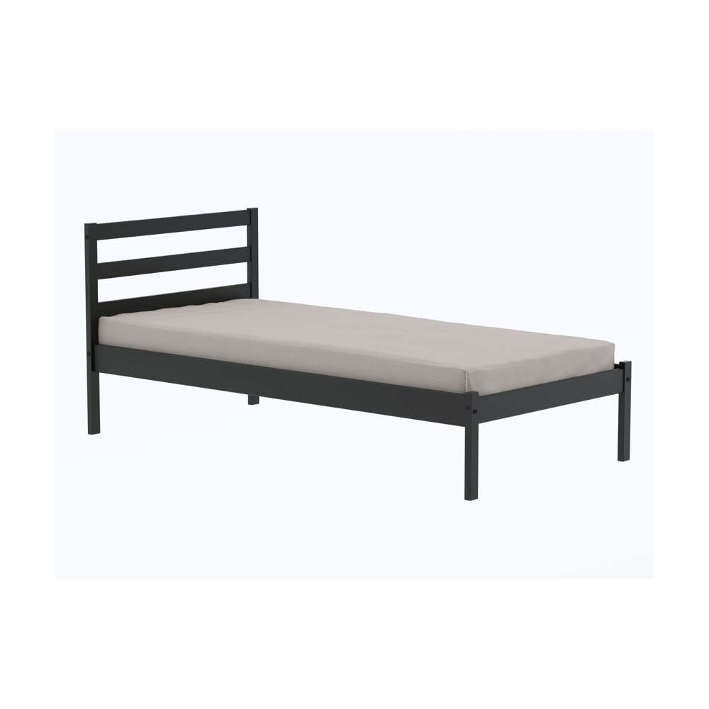 Luka Single Bed Black Assembly Required Oak World