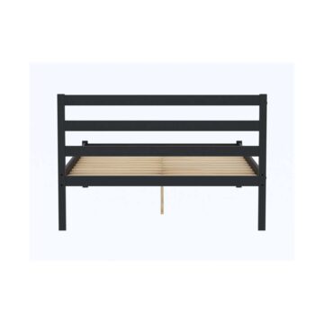 Luka Black 4′ Small Double Bed