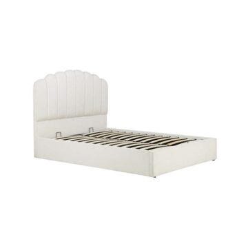 Monaco White 4’6 Double Ottoman Bed