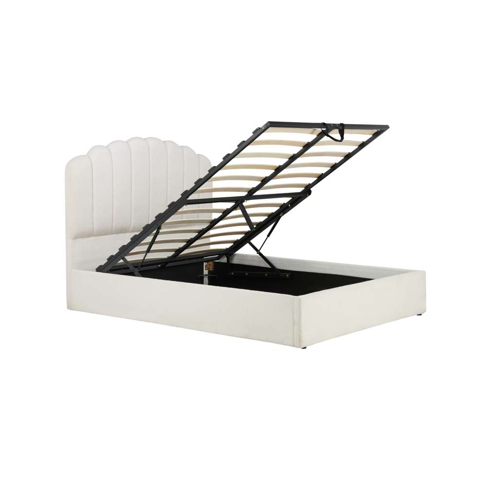 Monaco Double Ottoman Bed White Assembly Required Oak World