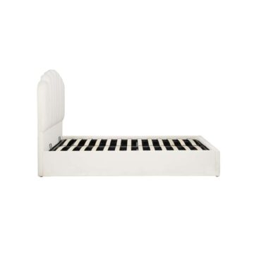 Monaco White 4’6 Double Ottoman Bed