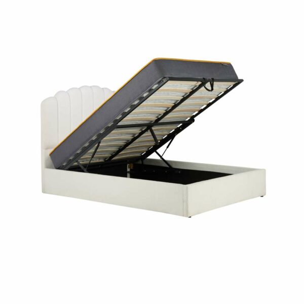 Monaco King Ottoman Bed White | Assembly Required