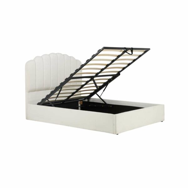 Monaco King Ottoman Bed White | Assembly Required