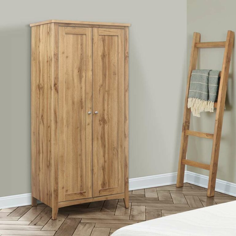 Norwood 2 Door Wardrobe Oak Assembly Required Oak World
