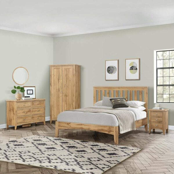 Norwood 2 Drawer Bedside Oak