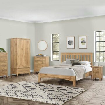 Norwood 3 Drawer Bedside Oak