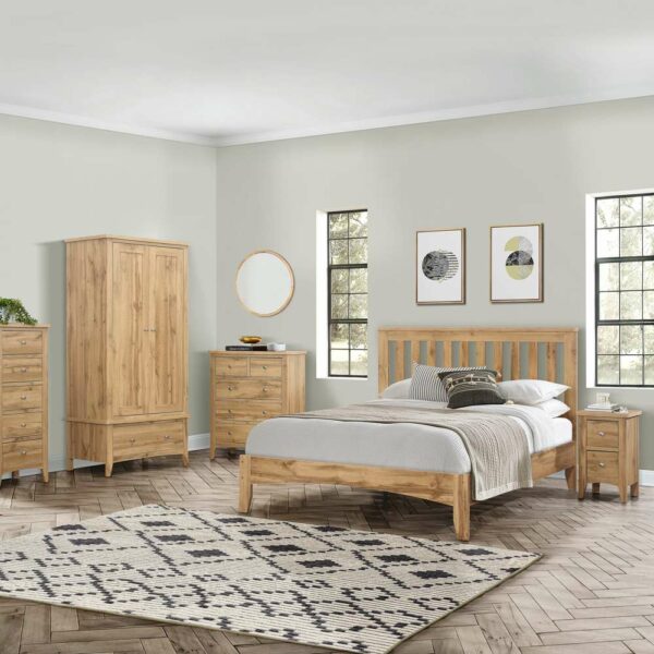 Norwood 3 Drawer Bedside Oak