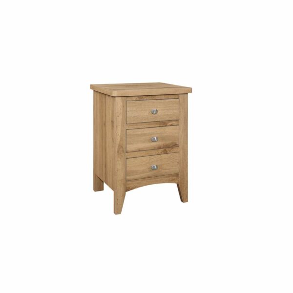 Norwood 3 Drawer Bedside Oak | Assembly Required | Clearance