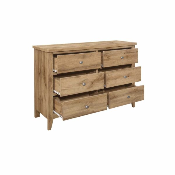 Norwood 6 Drawer Chest Oak | Assembly Required