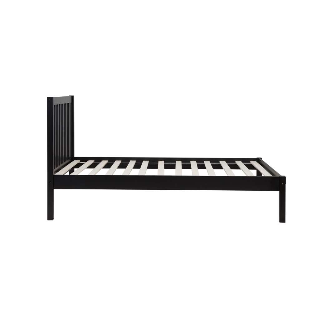 Nova Single Bed Black | Assembly Required | Oak World