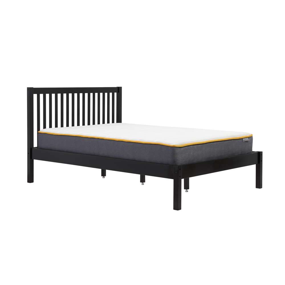 Nova Small Double Bed Black Assembly Required Oak World