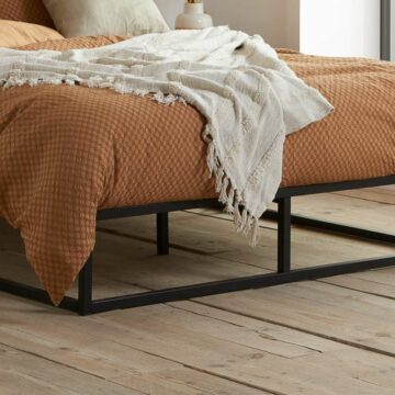 Soho Metal Platform Double Bed Black